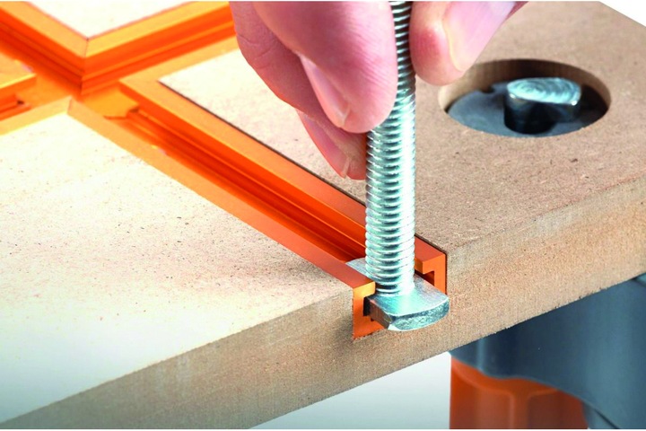 Actual product image Werkstarck Tischplatte mit Nutenschine BORA MFT (Metal)