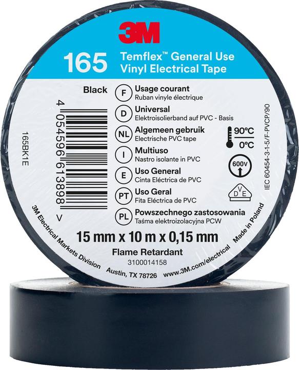 Produktbild 3M Temflex Vinyl-Isolierband 165 (15 mm)