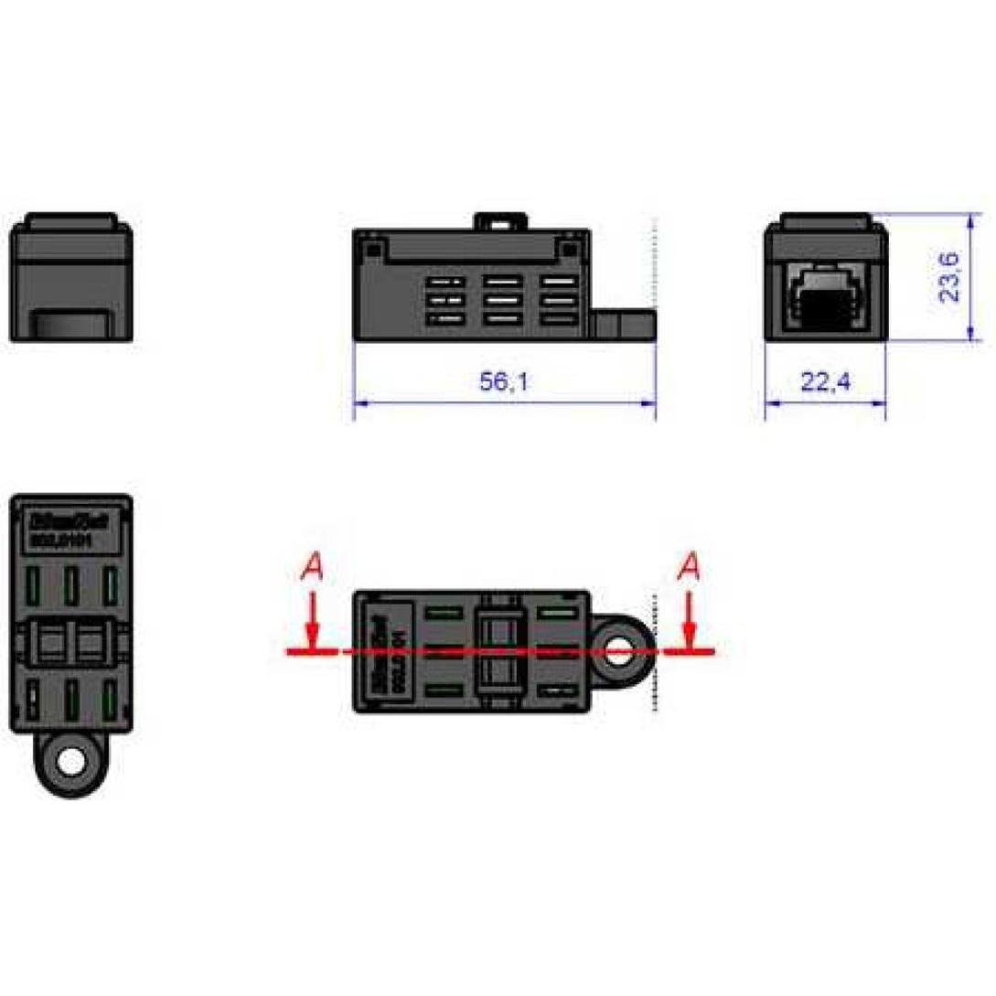 Thumbnail - Bachmann Temperatur- / Luftfeuchtigkeitssensor, Thermometer + Hygrometer, Schwarz