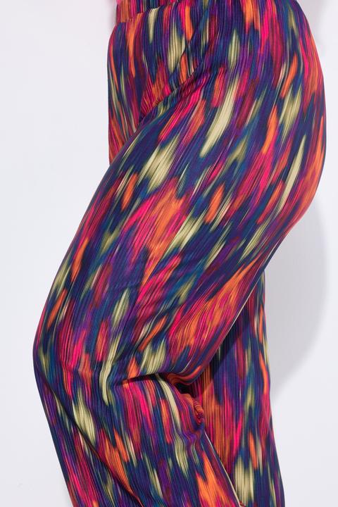 Actual product image Miamoda Plissee-Hose, weites, gerades Bein, bunt gemustert (48)