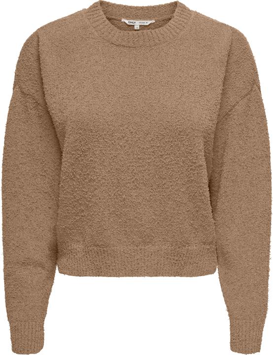 Produktbild Only Rundhals Gerippte Ärmelbündchen Tief angesetzte Schulter Pullover Strickpullover (L)