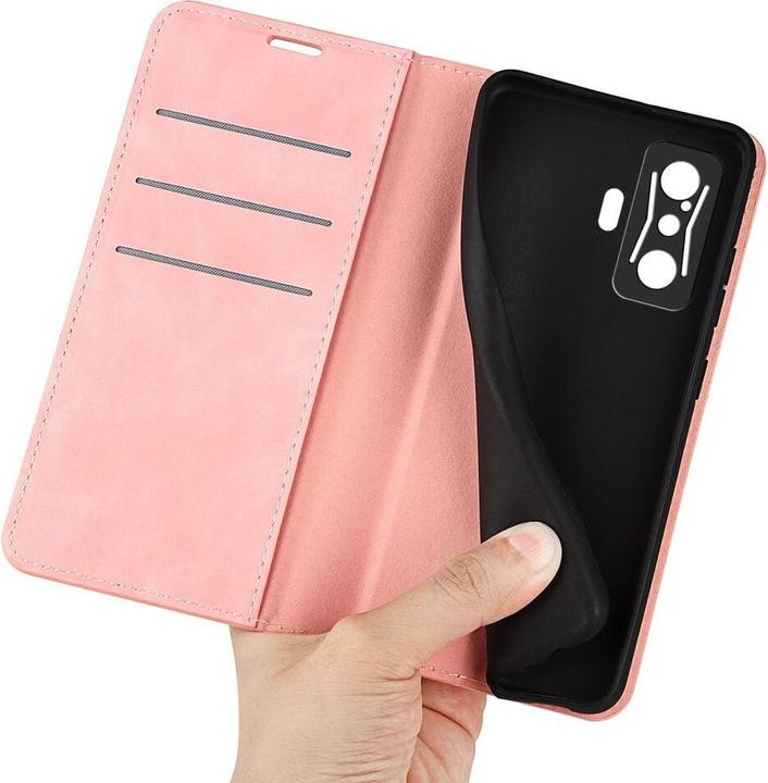 Actual product image Cover-Discount Xiaomi Poco F4 GT - Stand Flip Case Cover pink (Xiaomi Poco F4 GT)