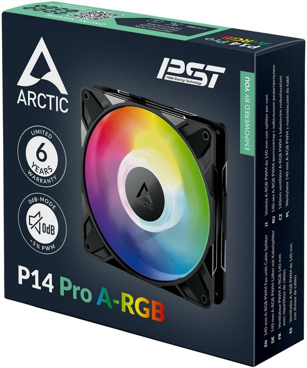 Actual product image Arctic Lüfter 140*140*27 P14 Pro A-RGB (140 mm, 1 x)