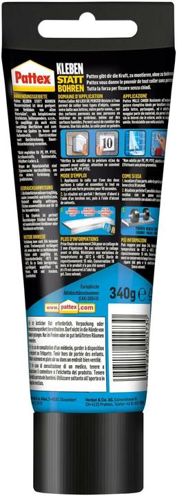 Produktbild Pattex Kleben statt Bohren Wasserresistent (340 g)