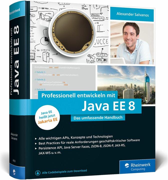 Produktbild Professionell entwickeln mit Java EE 8 (Deutsch, Alexander Salvanos, 2018)