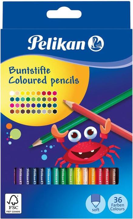 Productafbeelding Pelikan Kleurpotloden (Veelkleurig, 36 x)