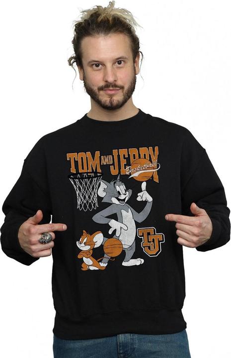 Immagine prodotto Tom & Jerry Felpa in cotone Spinning Basketball (L)