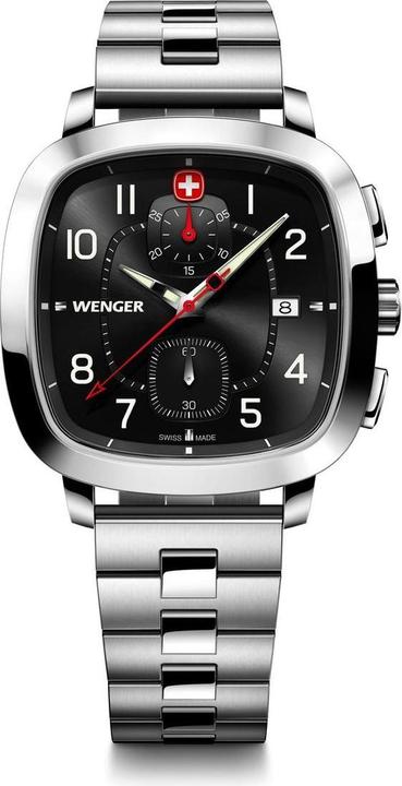 Actual product image Wenger Vintage Sport Chrono 01.1933.109 (Chronograph, Swiss made)