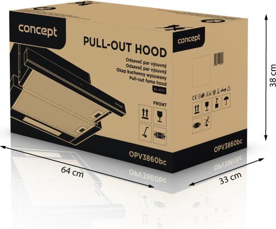 Actual product image Concept Okap OPV3860BC (Substructure hood)