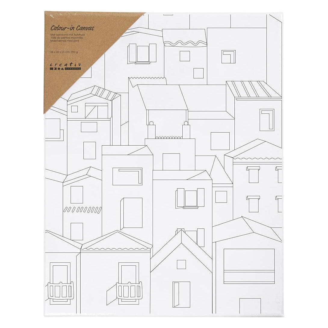 Creativ Company, Wigvormige Frames, Colour-in Canvas
