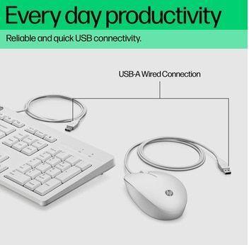 Actual product image HP 225 Wired Mouse and KB CWH EMEA-INTL (Eng. Int., Cable)