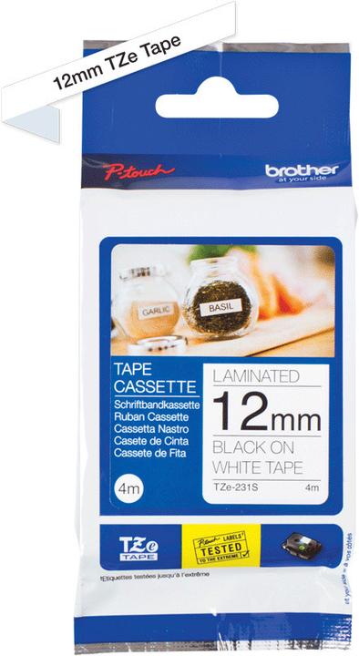 Produktbild Brother TZe-231S (1.20 cm, Schwarz, Weiss)
