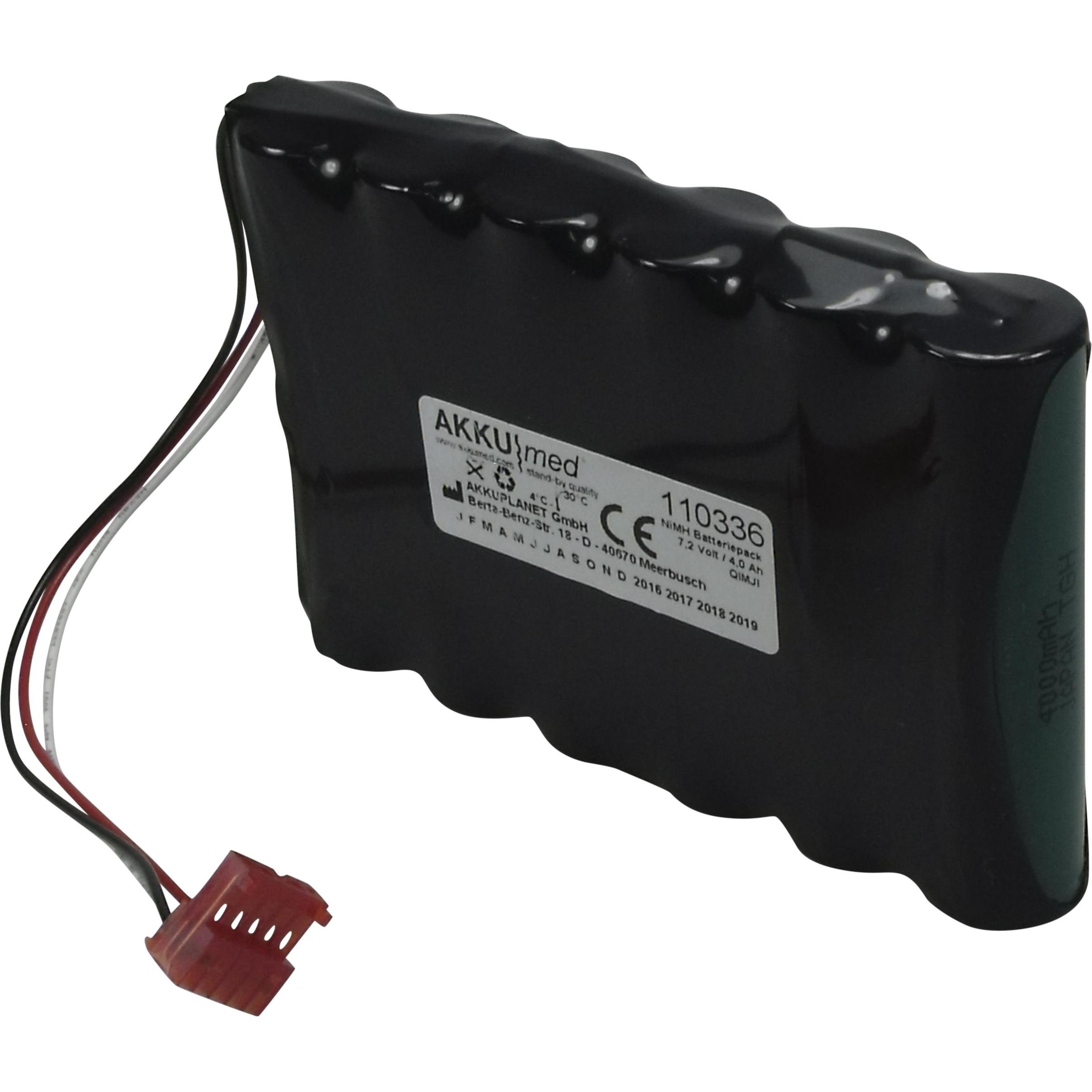 XCell Akku passend für CAS Medical Systems NIBP 730, 740, 750 Monitor (1 Stk., 4000 mAh, Akku), Akku Ladegerät