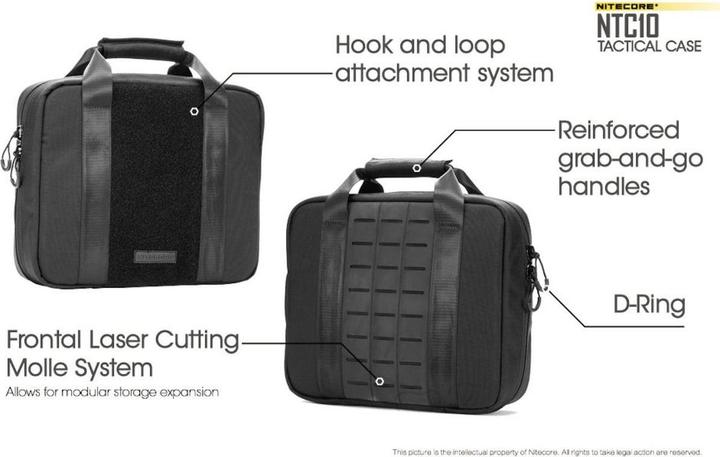 Produktbild Nitecore NTC10 CORDURAÂ® 1050D high strength abrasion resistant light weight nylon fabric