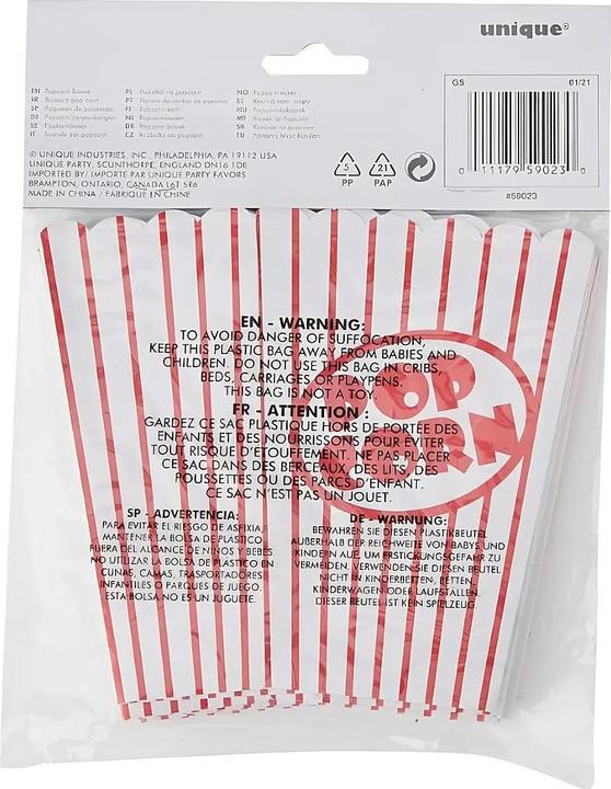 Image du produit Unique Boîte à pop- corn (8x)
