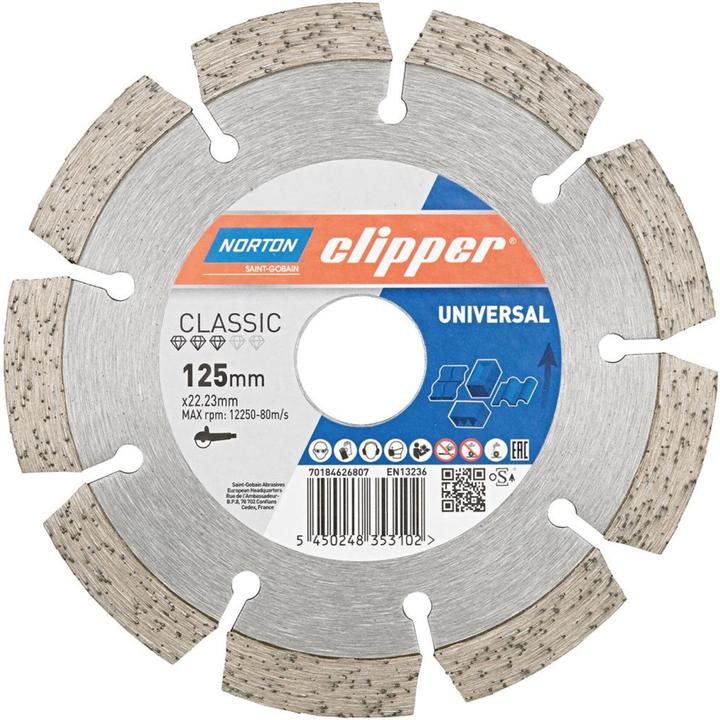 Productafbeelding Norton Clipper Diamantschijf Classic Universeel Ø 125x22,23 mm