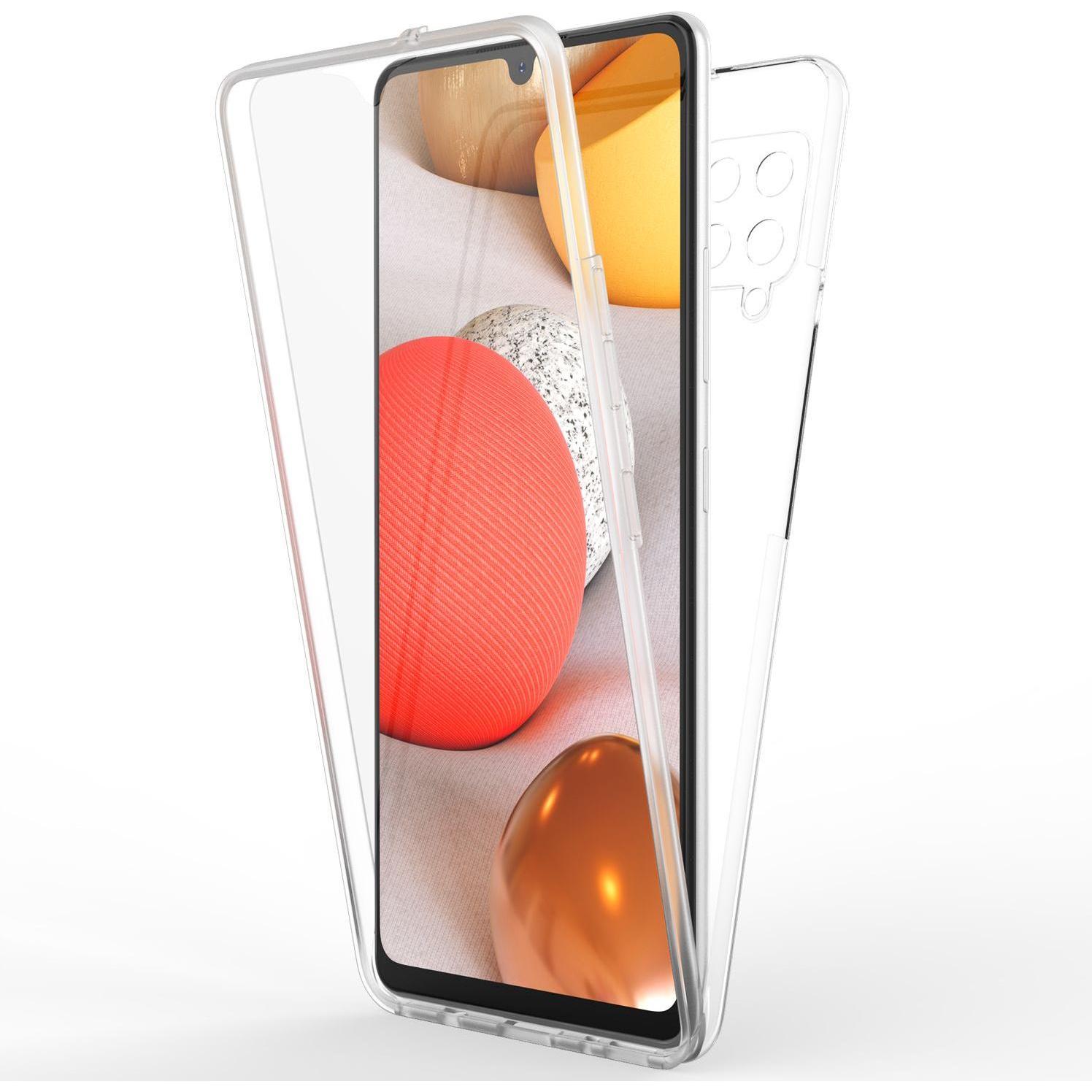 Nalia 360 Grad Handyhülle (Samsung Galaxy A42 5G), Smartphone Hülle, Transparent