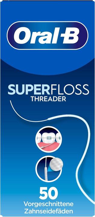 Productafbeelding Oral-B Threader Zahnseide 50 Fäden Zahnseide