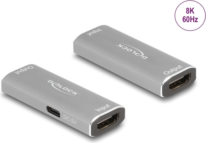 Actual product image Delock HDMI repeater 8K 60 Hz 20 m (0.06 m, HDMI)