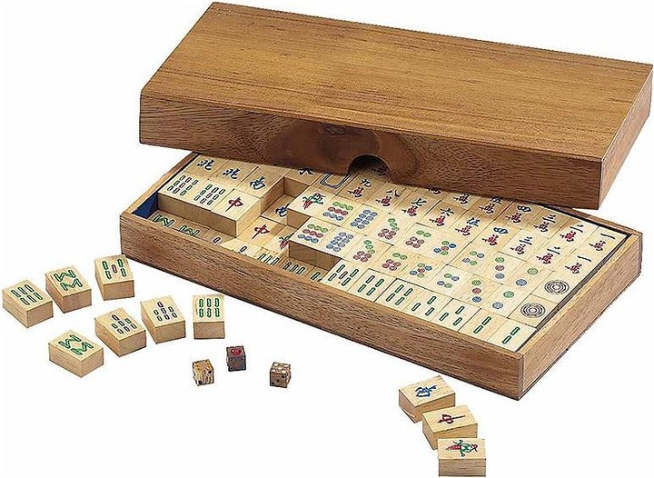 Actual product image Philos Mah Jongg in wood (Spanish)