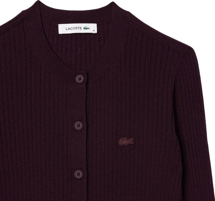 Actual product image Lacoste Womens/Ladies Merino Wool 3D Cardigan (36)