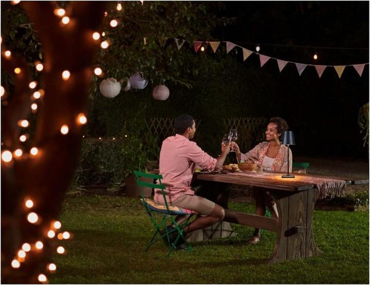 Actual product image Techly Cordless LED table lamp Touch Black (320 lm)