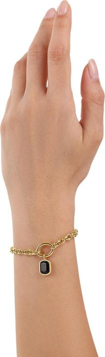 Immagine prodotto S.Oliver Bracciale gioiello da donna, acciaio inossidabile, agata (20 cm, Acciaio inossidabile)