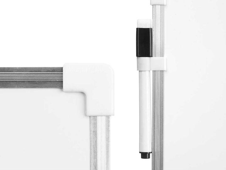 Produktbild Pincello Magnetisches Whiteboard mit Marker Weiss Aluminium 25 x 35 cm (12 Stück) (25 x 35 cm)