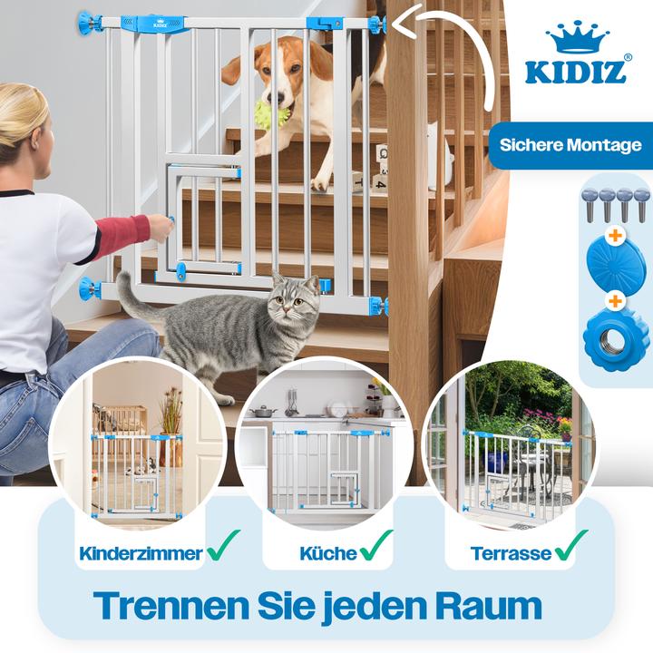 Produktbild Kesser Türschutzgitter Blau 74-87cm (74 - 87 cm)