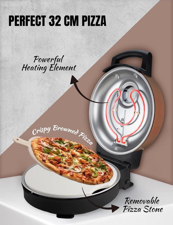 Actual product image Bestron Pizzamaker, Kuppfer