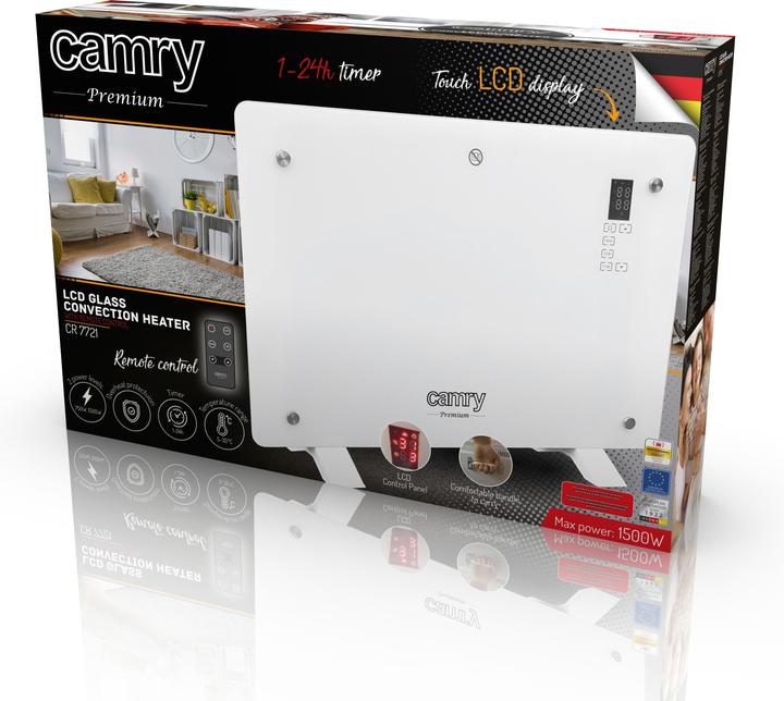 Produktbild Camry CR 7721 Elektrische Raumheizung Indoor Elektrischer Konvektor-Raumheizer (1500 W)