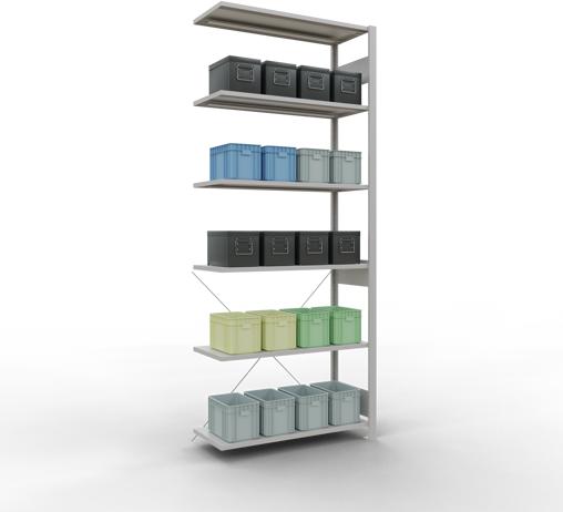 Actual product image Schulte Lagertechnik MULTIplus85 boltless bay system with cross brace
