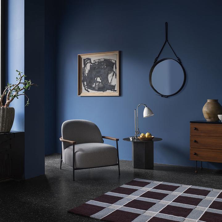 Image du produit Gubi Adnet Wall Mirror Circular Ø58 Black Leather (58 cm)