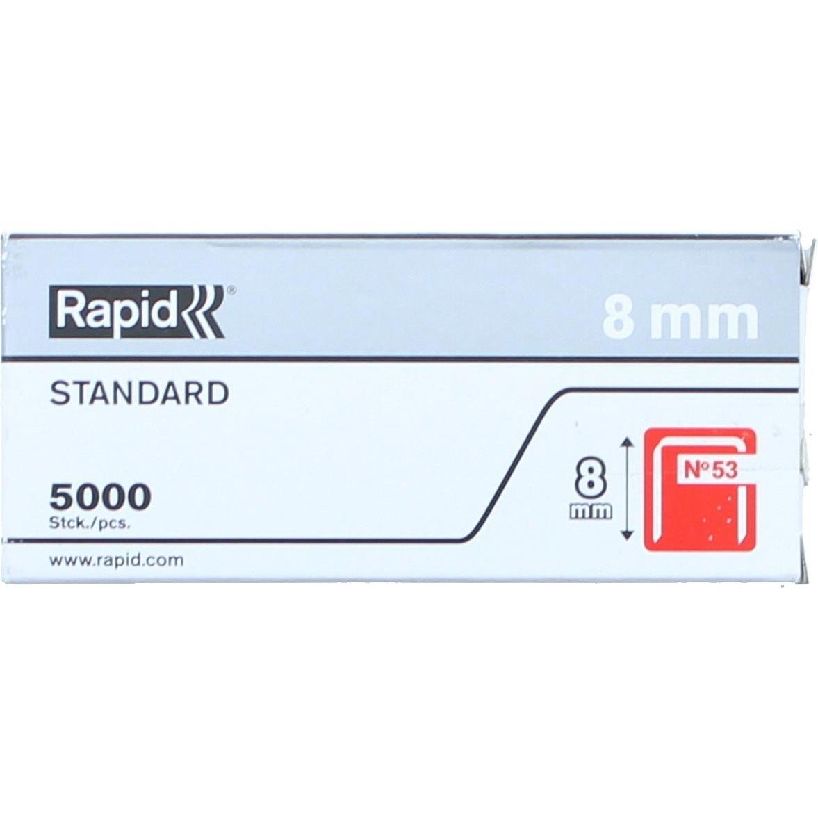 Thumbnail - Rapid, Büroklammer, 8 mm N53 Büroklammern 5000 V Standard – MR-40108658 (1 x)