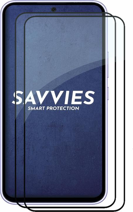 Produktbild Savvies Full-Screen Displayschutz Panzerglas Schutzglas (2 Stück, Samsung Galaxy A54 5G)