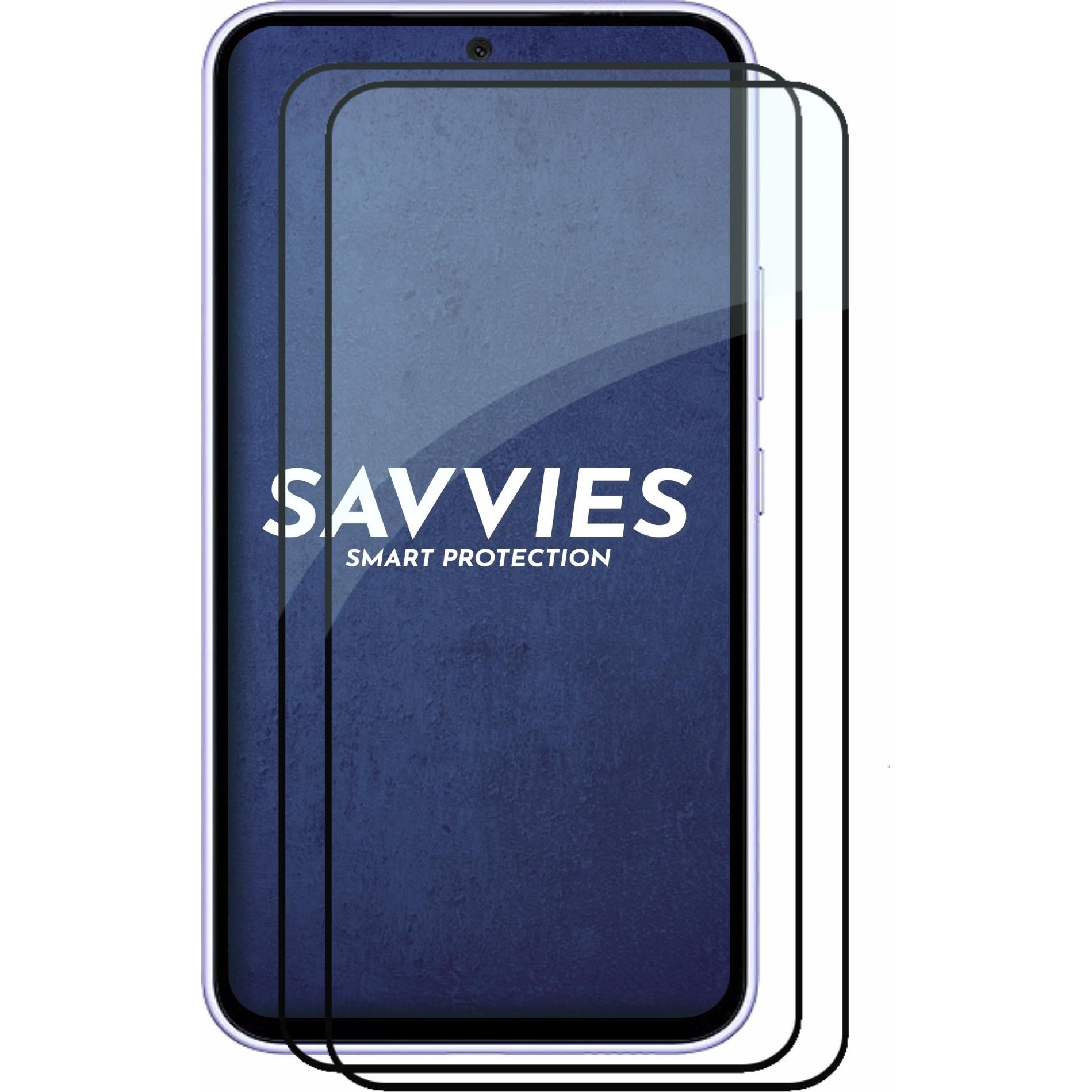 Thumbnail - Savvies Full-Screen Displayschutz Panzerglas Schutzglas (2 Stück, Samsung Galaxy A54 5G), Smartphone Schutzfolie, Transp...