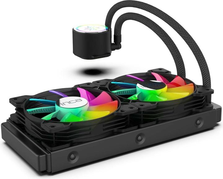 Actual product image Inca ISS-02XN CPU LIQUID cooler PWM fan
