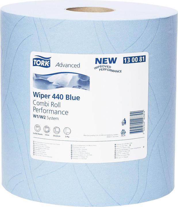 Image du produit Tork Heavy Duty Wiping Paper Blue 2x119 (2 x)