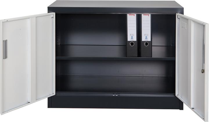 Produktbild Jet-Line Aktenschrank SARATOW dunkelgrau (90 x 40 x 68 cm)