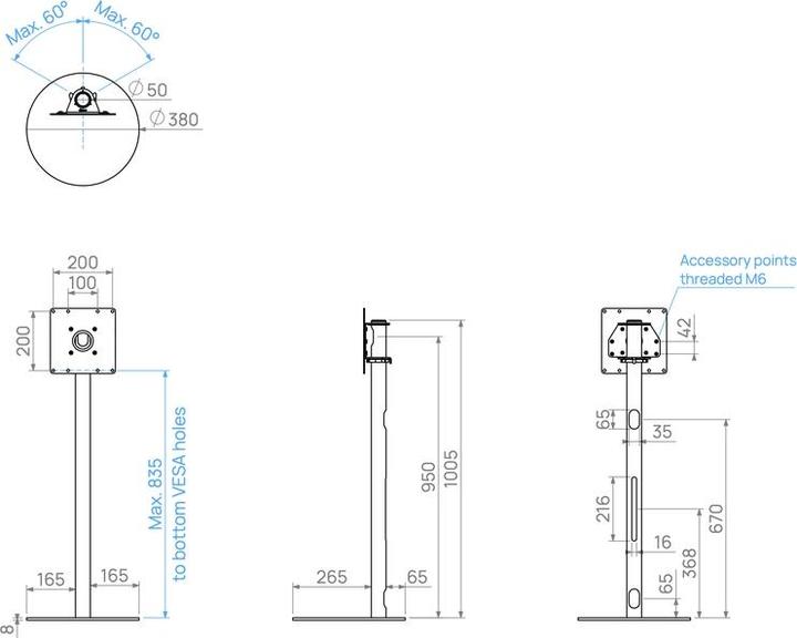 Produktbild Cavus GATE100S22 (42", 15 kg)