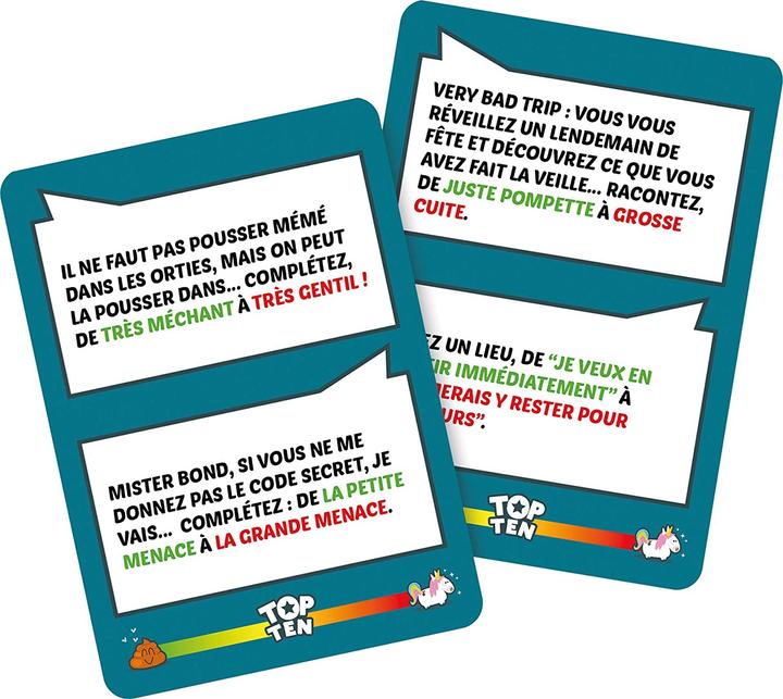 Produktbild Cocktail games Top Ten (Französisch, 4 - 9 Spieler)