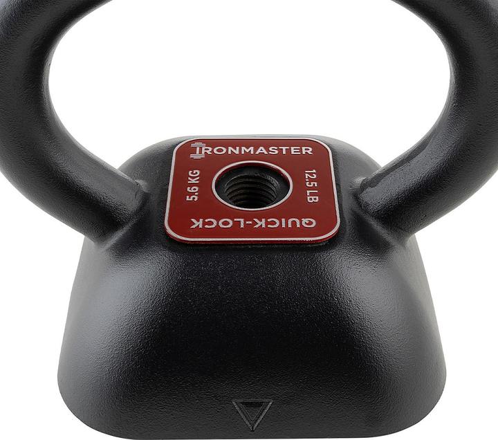 Actual product image Ironmaster Quick-Lock Kettlebell Handle, adjustable 5.67 – 21.5 kg