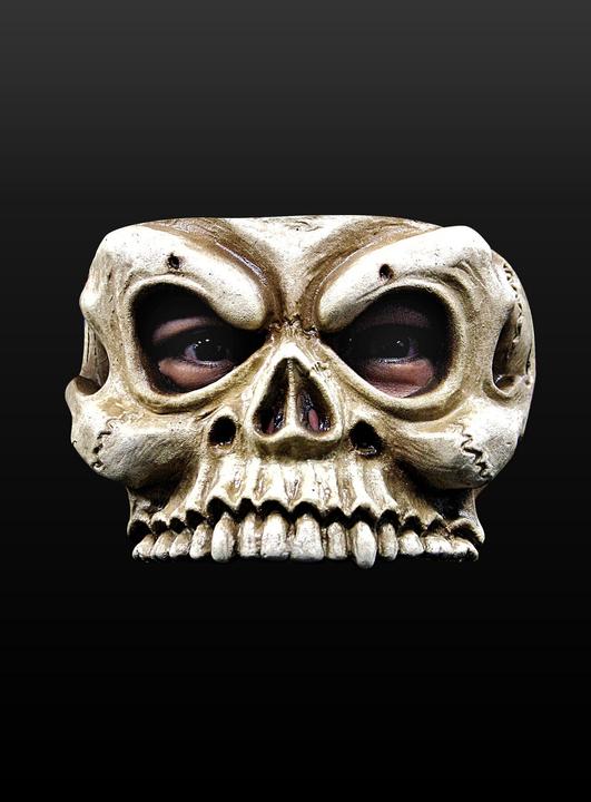 Produktbild Ghoulish Skelettschädel (One Size)