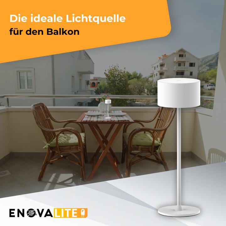 Productafbeelding Enovalite LED-Akku-Tischleuchte, ELED700401, EEK: D dimmbar, CCT, weiss (150 lm)