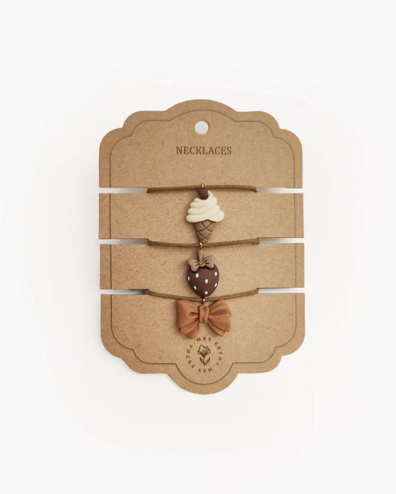 Image du produit Mrs. Ertha Halsketten Set Eiscreme (Set d'élastiques pour cheveux)