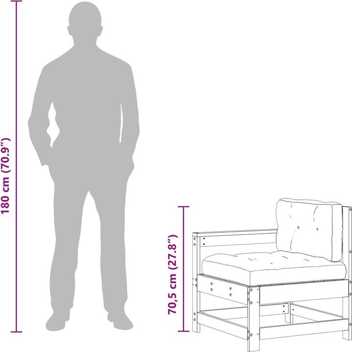 Produktbild vidaXL Outdoor-Sofa