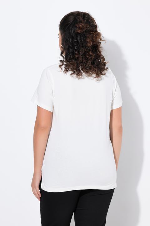 Image du produit Ulla Popken T-shirt, motif crevettes, coupe classique, col rond, manches courtes (46, 48)