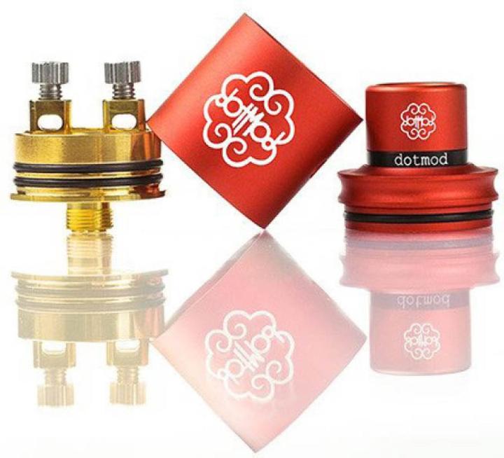 Produktbild Dotmod Petri V2 RDA Tank inkl. Conversion Cap Red (1 x)