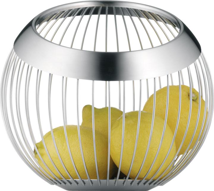 Productafbeelding WMF Fruitmand Decoratieve Fruitschaal Broodmand 13cm Lounge Roestvrij Staal Mat (Ø 13 cm)