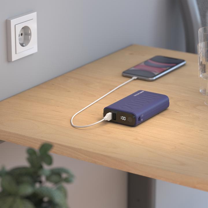Actual product image RealPower Powerbank PB-20000 PD+ Midnight (20000 mAh, 18 W, 72 Wh)